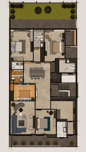 Sagar Luxury Floors 6 Luxury Floors 6 Cluster Plan from 1st to 4th Floor 1