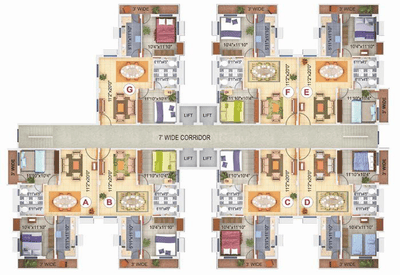 Project Image of 1110.0 - 2325.0 Sq.ft 2 BHK Apartment for buy in Kashish Sail City