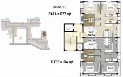 Project Image of 1214.0 - 1517.0 Sq.ft 2 BHK Apartment for buy in Sanjeeva Shree