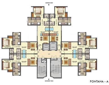 Project Image of 375.01 - 930.43 Sq.ft 1 BHK Apartment for buy in Lodha Fontana A B I And J