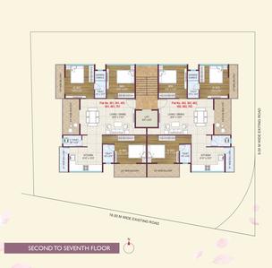 Project Image of 0.0 - 1556.0 Sq.ft 3 BHK Apartment for buy in Blossom Apartment