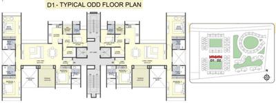 Project Image of 1479.0 - 1528.0 Sq.ft 4 BHK Apartment for buy in Sanklecha The Metrozone Kingstone D1