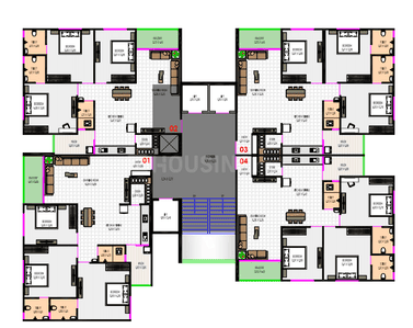 Project Image of 1002.23 - 1150.34 Sq.ft 3 BHK Apartment for buy in Shreenath Ganesh Rivera