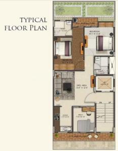 Project Image of 0.0 - 1160.0 Sq.ft 2.5 BHK Builder Floor for buy in The Rising Palm Floors