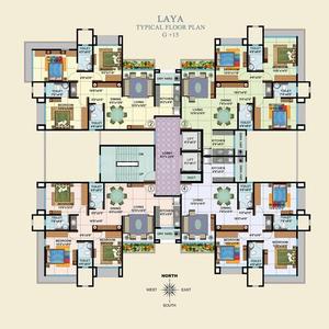 Project Image of 1565.0 - 1650.0 Sq.ft 3 BHK Apartment for buy in Veena Laya