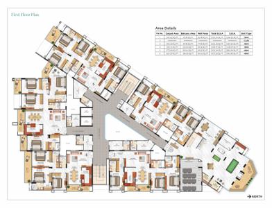 Project Image of 1961.83 - 3301.74 Sq.ft 3 BHK Apartment for buy in Trimurty Arabella