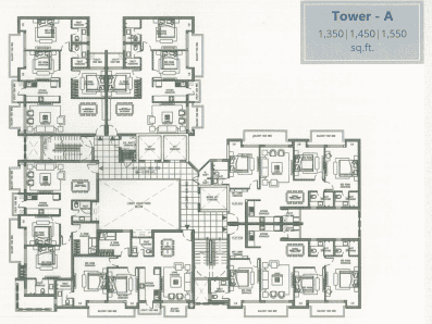 Project Image of 1350.0 - 1795.0 Sq.ft 2.5 BHK Apartment for buy in Saha Meghdutam Encore