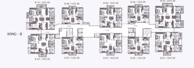 Project Image of 1900 Sq.ft 3 BHK Apartment / Flat for sale in Narsingi for Rs. 18500000