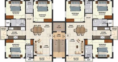 Project Image of 0.0 - 1293.0 Sq.ft 3 BHK Apartment for buy in Kgeyes Pari Street Besant Nagar