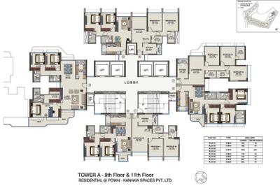 Project Image of 666.0 - 986.0 Sq.ft 2 BHK Apartment for buy in Kanakia Future City A