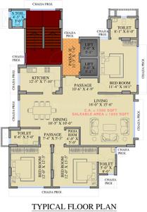 Project Image of 1450 Sq.ft 3 BHK Apartment / Flat for sale in Prabhadevi for Rs. 100000000