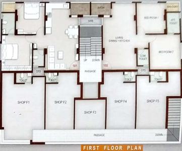 Project Image of 423.0 - 459.0 Sq.ft 2 BHK Apartment for buy in Mitalben Sunilkumar Patel And Hansaben Desaibhai Patel Prabodham Complex