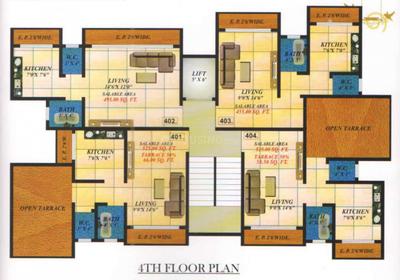 Project Image of 304.4 - 366.62 Sq.ft 1 RK Apartment for buy in Om Sai Arcade S NO 69 H NO 10 P