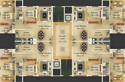 Project Image of 1243.0 - 1256.0 Sq.ft 2 BHK Apartment for buy in Maharudra Enchanting Greens Phase 1