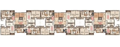 Project Image of 780.38 - 1114.06 Sq.ft 2 BHK Apartment for buy in Kumar Parc Residences A2