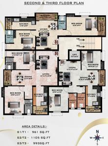Project Image of 961.0 - 1596.0 Sq.ft 2 BHK Apartment for buy in Samy Elite Enclave