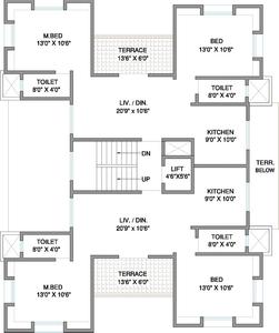 Project Image of 990.0 - 1255.0 Sq.ft 2 BHK Apartment for buy in Karan Aniket