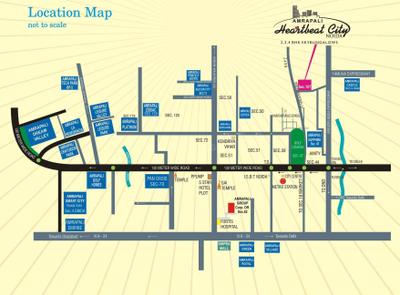 Project Image of 1195.0 - 3235.0 Sq.ft 2 BHK Apartment for buy in Amrapali Heartbeat City II