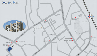 Project Image of 800 Sq.ft 2 BHK Apartment / Flat for sale in Vasai West for Rs. 6900000