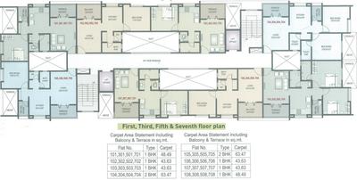 Project Image of 468.0 - 689.0 Sq.ft 1 BHK Apartment for buy in Abhijeet Acropolis