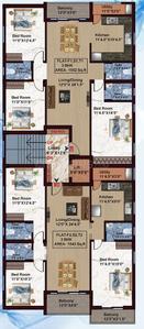 Project Image of 1001.0 - 1552.0 Sq.ft 2 BHK Apartment for buy in HP Harmony Flats