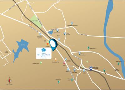 Project Image of 323.13 - 441.21 Sq.ft 1 BHK Apartment for buy in Tharwani Millennium City Phase I