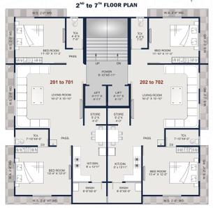 Project Image of 876.72 - 1105.35 Sq.ft 2 BHK Apartment for buy in Shubh Heights Ii
