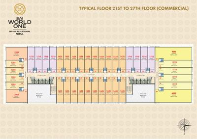 Project Image of 840.0 - 1495.0 Sq.ft 2 BHK Apartment for buy in Paradise Sai World One Residential