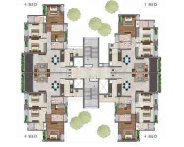 Project Image of 870.0 - 1469.0 Sq.ft 3 BHK Apartment for buy in T Bhimjyani The Verraton
