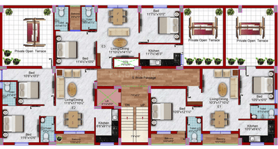 Project Image of 831.0 - 959.0 Sq.ft 2 BHK Apartment for buy in Sree Sai Krishna Elite