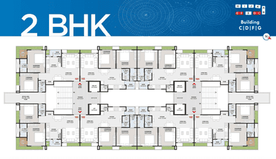 Project Image of 648.42 - 895.77 Sq.ft 2 BHK Apartment for buy in Ang Kiran Concord Towers