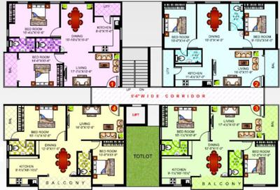 Project Image of 1100.0 - 1150.0 Sq.ft 2 BHK Apartment for buy in Gauthami Sundari Mansion