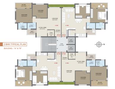 Project Image of 882.64 - 1280.91 Sq.ft 1 BHK Apartment for buy in Shree Balaji Heights