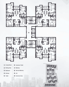 Project Image of 831.0 - 1460.0 Sq.ft 2 BHK Apartment for buy in DTC Southern Heights