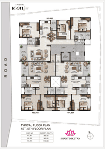 Project Image of 905.0 - 1183.0 Sq.ft 2 BHK Apartment for buy in Icon Shantiniketan