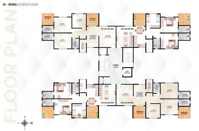 Project Image of 1085.0 - 1118.0 Sq.ft 3 BHK Apartment for buy in SSD Sai Pearl Phase 6