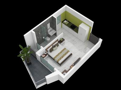 Project Image of 380.0 - 509.0 Sq.ft Studio Studio Apartment for buy in Balsam Bliss Studio