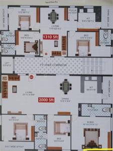 Sai Nirman Velocity Dummy Tower Cluster Plan from 1st to 5th Floor 1