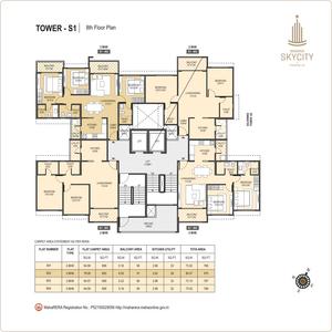 Project Image of 1105 Sq.ft 2 BHK Apartment / Flat for sale in Dhanori for Rs. 7189987