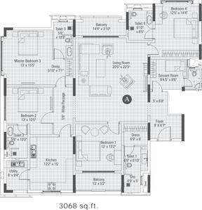 Project Image of 3047.0 - 3068.0 Sq.ft 3 BHK Apartment for buy in Bhoomi One Rutland Gate
