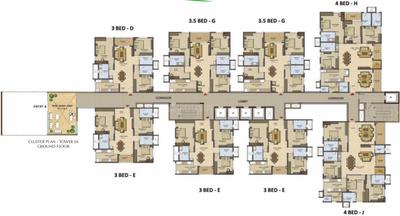 Project Image of 1742 Sq.ft 3 BHK Apartment / Flat for sale in Financial District for Rs. 26000000