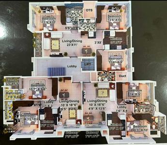 Project Image of 668.34 - 923.01 Sq.ft 2 BHK Apartment for buy in R N Ashirwad Apartments