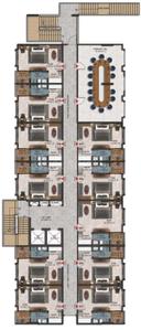 Project Image of 0.0 - 513.0 Sq.ft 1 RK Apartment for buy in Turban Residency
