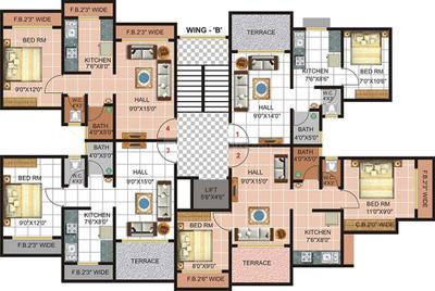 Project Image of 490.0 - 1200.0 Sq.ft 1 BHK Apartment for buy in Rai Heritage A B And C