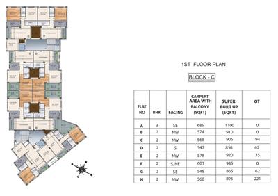 Project Image of 850.0 - 1120.0 Sq.ft 2 BHK Apartment for buy in Rajwada Emporis