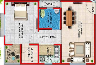 Project Image of 585.0 - 1400.0 Sq.ft 1 BHK Apartment for buy in Maya Shree Sai Dham
