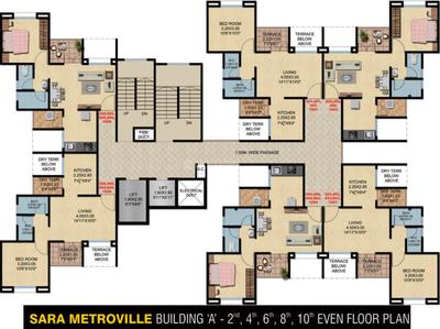 Project Image of 357.0 - 360.0 Sq.ft 1 BHK Apartment for buy in Sara Metroville A Phase II