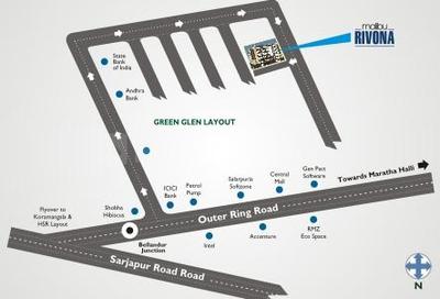 Project Image of 1130.0 - 1545.0 Sq.ft 2 BHK Apartment for buy in Malibu Rivona
