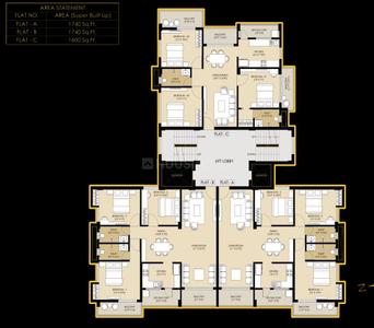 Project Image of 1600.0 - 1740.0 Sq.ft 3 BHK Apartment for buy in Nisith Oak Serenity