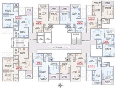 Project Image of 280.0 - 675.0 Sq.ft 1 BHK Apartment for buy in Bloom Residency